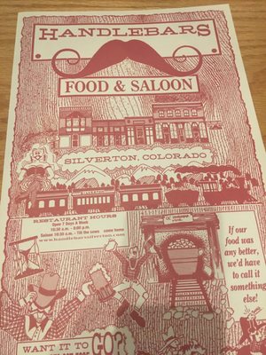 Menu photo 3 Handlebars Food & Saloon Silverton, CO Menu photo 3 Handlebars Food & Saloon Silverton, CO