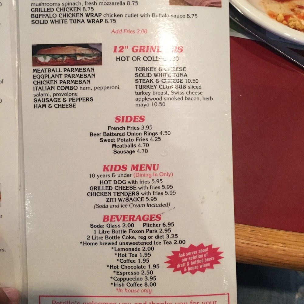 Petrillo's Pizza - Menu - Pizza Near Me - Madison, Connecticut Petrillo's Pizza - Menu - Pizza Near Me - Madison, Connecticut
