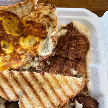 Cafe Bravado - Fried Fish with Grits Breakfast - Venues & Event Spaces Near Me - Oakville, Connecticut