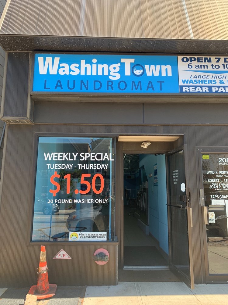 WASHING TOWN LAUNDROMAT Laundromat 208 Blvd, Hasbrouck Heights, NJ