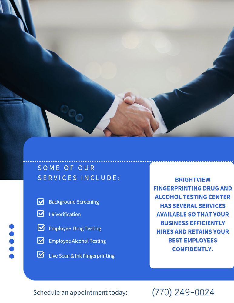 BRIGHTVIEW FINGERPRINTING DRUG AND ALCOHOL TESTING CENTER Updated