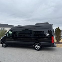 White Horse Transportation - The Mercedes Sprinter Van that picked us up for our evening out on the town.