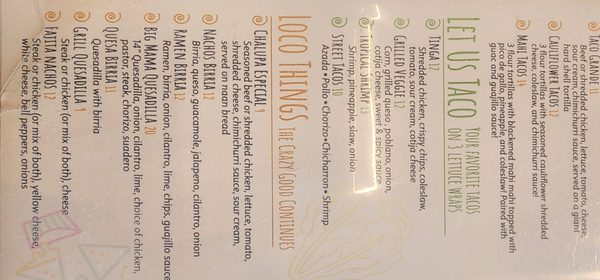 Menu photo 3 Loco Taco Tupelo, MS Menu photo 3 Loco Taco Tupelo, MS