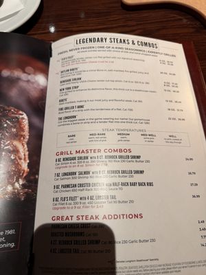Menu photo 1 LongHorn Steakhouse Troy, MI Menu photo 1 LongHorn Steakhouse Troy, MI