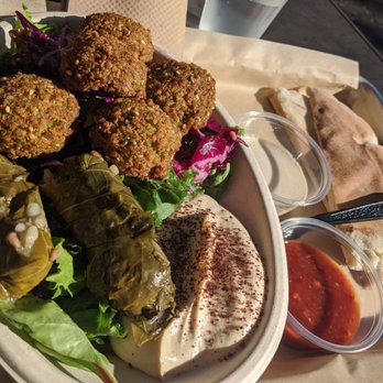 Yafa Hummus - Falafel, kale salad, hummus, and dolma bowl - Mediterranean Near Me - Dublin, California Yafa Hummus - Falafel, kale salad, hummus, and dolma bowl - Mediterranean Near Me - Dublin, California