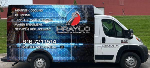 Prayco Plumbing Heating and Cooling Logo
