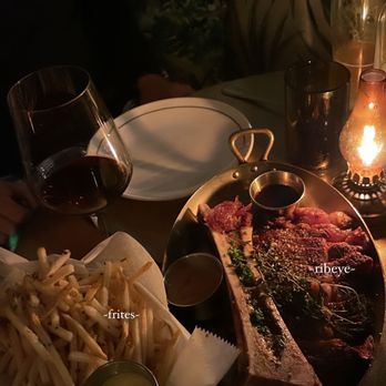 Poulet Bleu - Frites and ribeye steak for two - French Near Me - Pittsburgh, Pennsylvania Poulet Bleu - Frites and ribeye steak for two - French Near Me - Pittsburgh, Pennsylvania