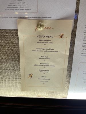Menu photo 8 Primrose Las Vegas, NV