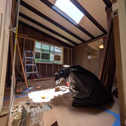 Remove window to downstairs wall, WIP for skylight, WIP large window
