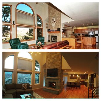 Stewart Remodeling - Living room before and after views - General Contractors Near Me - Colorado Springs, Colorado Stewart Remodeling - Living room before and after views - General Contractors Near Me - Colorado Springs, Colorado