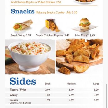 Mary Browns - the menu for mary browns - Chicken Shop Near Me - Abbotsford, British Columbia