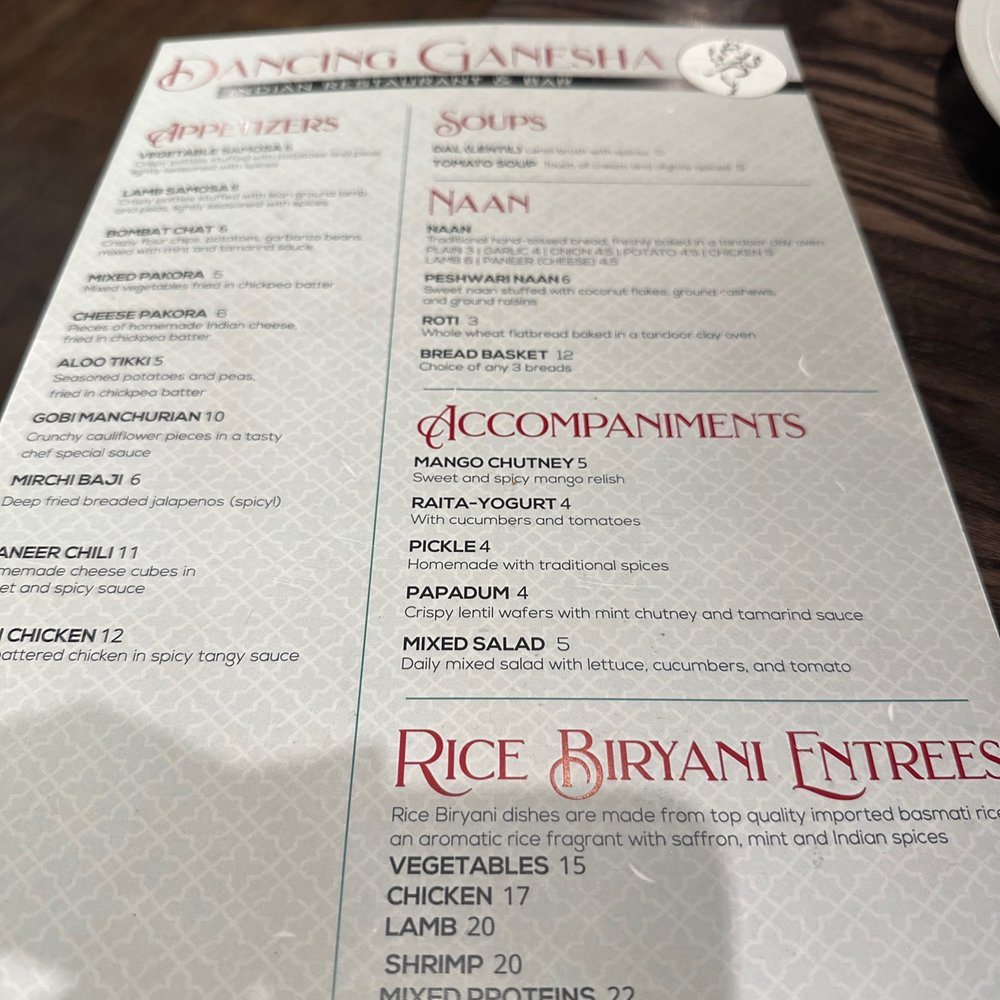 Menu Menu