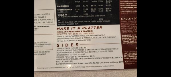 Menu photo 8 Janet's Diner Dillsboro, IN