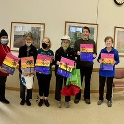 Valley Village Retirement Community - A fun painting class!