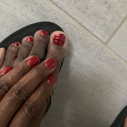 No chip Nails and basic pedicure No chip Nails and basic pedicure