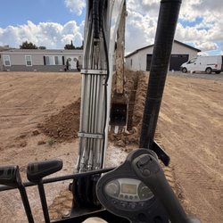 M&M Concrete - Excavation services for utility trench in Perris California.