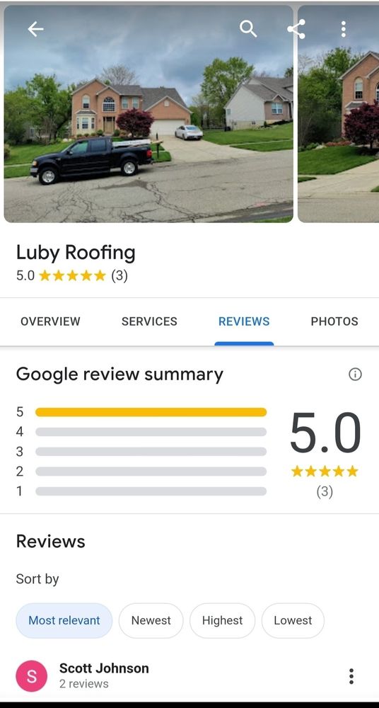 LUBY ROOFING Request a Quote 6423 Lakota Meadows Dr, Liberty