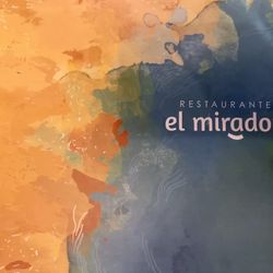 El Mirador - Erste Seite der Speisekarte