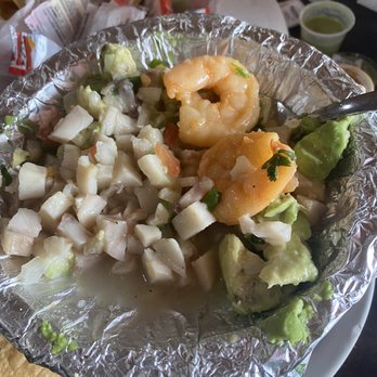 Mi Tequilla Jalisco - Ceviche, it was very pretty presented this was after I had my way with it already! - Mexican Near Me - San Antonio, Texas Mi Tequilla Jalisco - Ceviche, it was very pretty presented this was after I had my way with it already! - Mexican Near Me - San Antonio, Texas