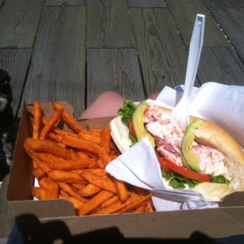 Californian Lobster Roll & Sweet Potato Fries!