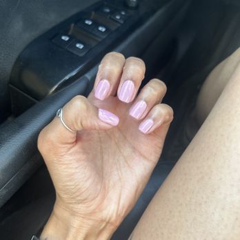 Luxury Nails - Gel Lavender Dream with holographic shimmer - Nail Salons Near Me - Albuquerque, New Mexico