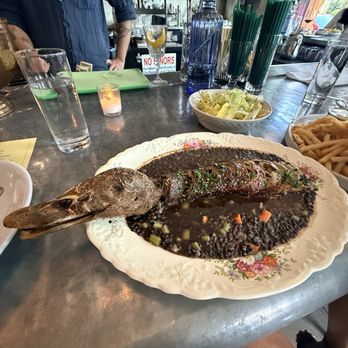 St. Jack - Duck Sausage (maybe the Duck Neck Aux Cerises* ?) - French Near Me - Portland, Oregon St. Jack - Duck Sausage (maybe the Duck Neck Aux Cerises* ?) - French Near Me - Portland, Oregon