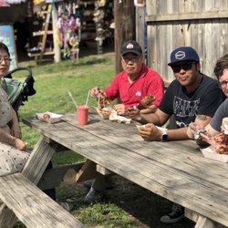 Renaissance Festival of Nebraska - Three turkey legs and a corndog and smoothie