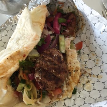 Sofra Istanbul - Kefta sandwich - lots of salad inside - Mediterranean Near Me - Vaughan, Ontario