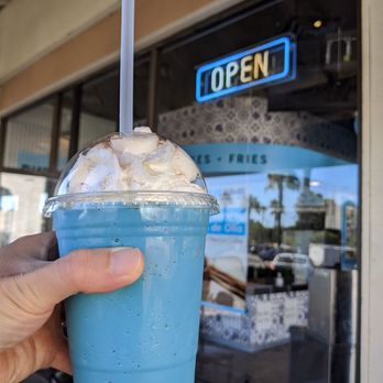 Blue Burro - Blue horchata shake - Salad Near Me - Long Beach, California Blue Burro - Blue horchata shake - Salad Near Me - Long Beach, California