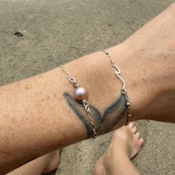 The Gold Bar - Sterling Silver Permanent Jewelry - Oak + Anna Hawaii - Kona, Hawaii