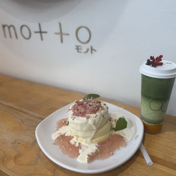 Motto Tea Cafe - Pancakes and mango tea. - Bubble Tea Near Me - San Gabriel, California Motto Tea Cafe - Pancakes and mango tea. - Bubble Tea Near Me - San Gabriel, California