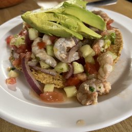Shrimp Ceviche Tostada