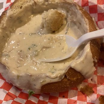 Ray's Crab Shack - Clam Chowder in bread bowl. - Seafood Near Me - Newark, California Ray's Crab Shack - Clam Chowder in bread bowl. - Seafood Near Me - Newark, California