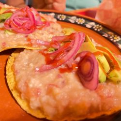 El Novillero - Shrimp ceviche tostadas