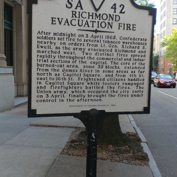 Richmond Evacuation Fire Historical Marker - Richmond Evacuation Fire Historical Marker - Landmarks & Historical Buildings Near Me - Richmond, Virginia Richmond Evacuation Fire Historical Marker - Richmond Evacuation Fire Historical Marker - Landmarks & Historical Buildings Near Me - Richmond, Virginia