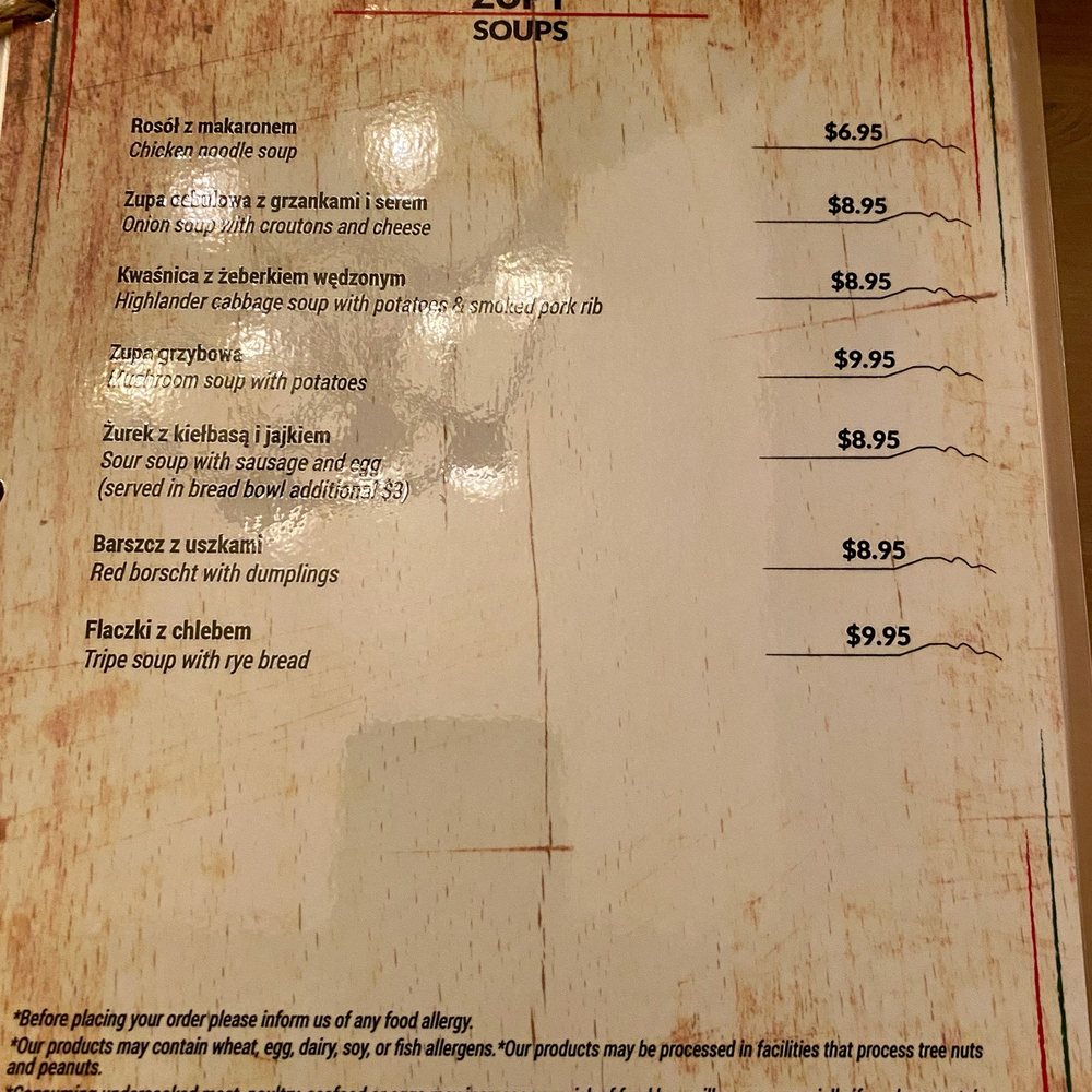 Tatra Haus - Menu - Polish Near Me - Wallington, New Jersey Tatra Haus - Menu - Polish Near Me - Wallington, New Jersey