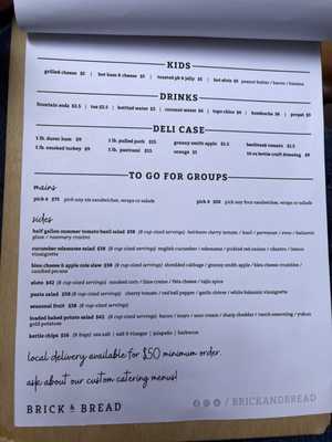 Menu photo 4 Brick & Bread Broken Bow, OK