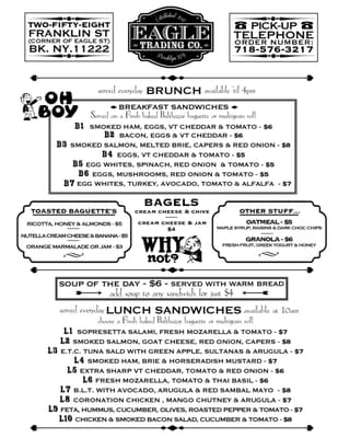 Menu photo 4 Eagle Trading Brooklyn, NY