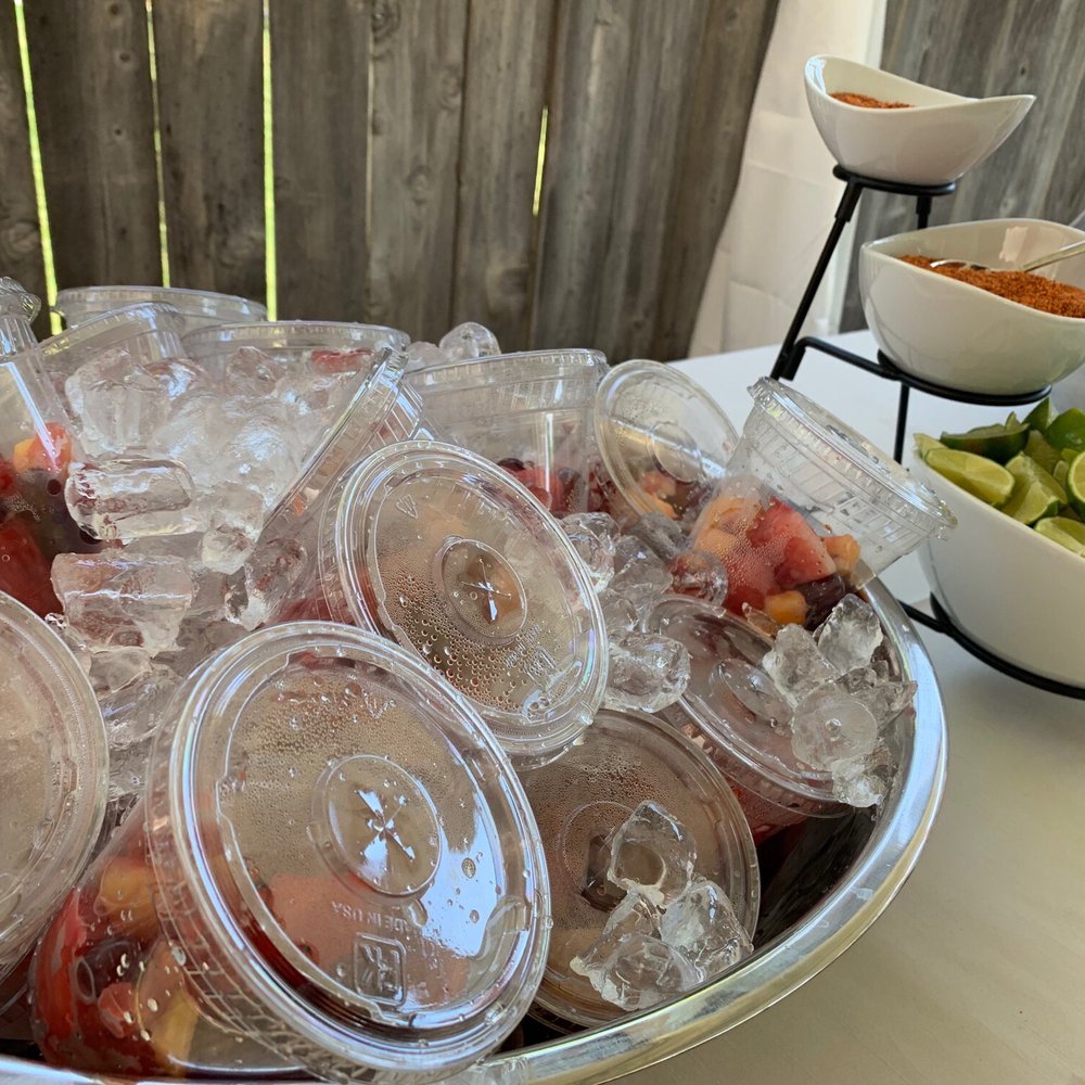 Westacos - Fresh fruit cups with lime and tajin! Perfect for our summer event! - Caterers Near Me Westacos - Fresh fruit cups with lime and tajin! Perfect for our summer event! - Caterers Near Me