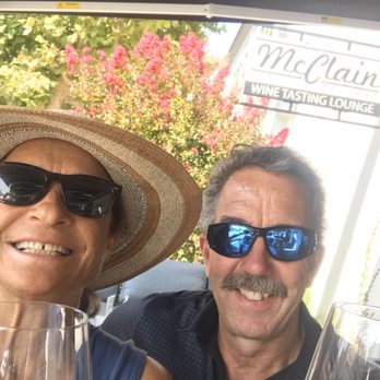 McClain Cellars - On the front patio - Wine Tasting Room Near Me - Solvang, California