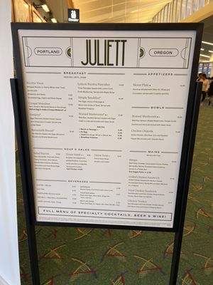 Menu photo 2 Juliett Portland, OR