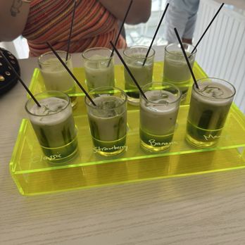 The Spicy Bean Lab - Matcha flight - Coffee & Tea Near Me - Laguna Beach, California The Spicy Bean Lab - Matcha flight - Coffee & Tea Near Me - Laguna Beach, California