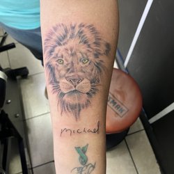 Dark Child Tattoo - Lion Memorial tattoo for my brother.