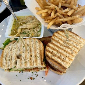 Eggstasy - B.A.L.T sandwich on sourdough with a side of soup & fries - Breakfast & Brunch Near Me - Chandler, Arizona