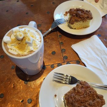 Caffe La Scala - Smores latte, and coffee cake - Coffee & Tea Near Me - Walnut Creek, California