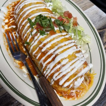 Tacos Madre - Carnitas burrito with red sauce - Mexican Near Me - Costa Mesa, California