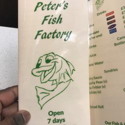 Peter's Fish Factory - Menu Cover