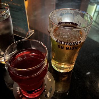 Antiques On High - Beer and Concord Grape seltzer from Seventh Son - Cocktail Bars Near Me - Columbus, Ohio