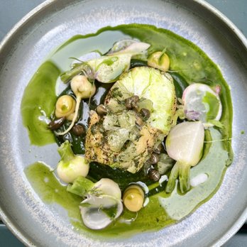 Frenchie Bar à Vins - Monkfish- emphasis on the butter and lemon. Chefs kiss! - Wine Bars Near Me - Paris, 75 Frenchie Bar à Vins - Monkfish- emphasis on the butter and lemon. Chefs kiss! - Wine Bars Near Me - Paris, 75