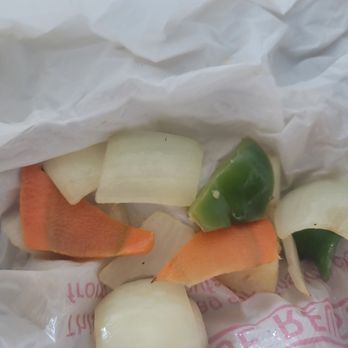 China Fusion - Raw vegetables from the Sweet and Sour pork - Chinese Near Me - Oceanside, California China Fusion - Raw vegetables from the Sweet and Sour pork - Chinese Near Me - Oceanside, California